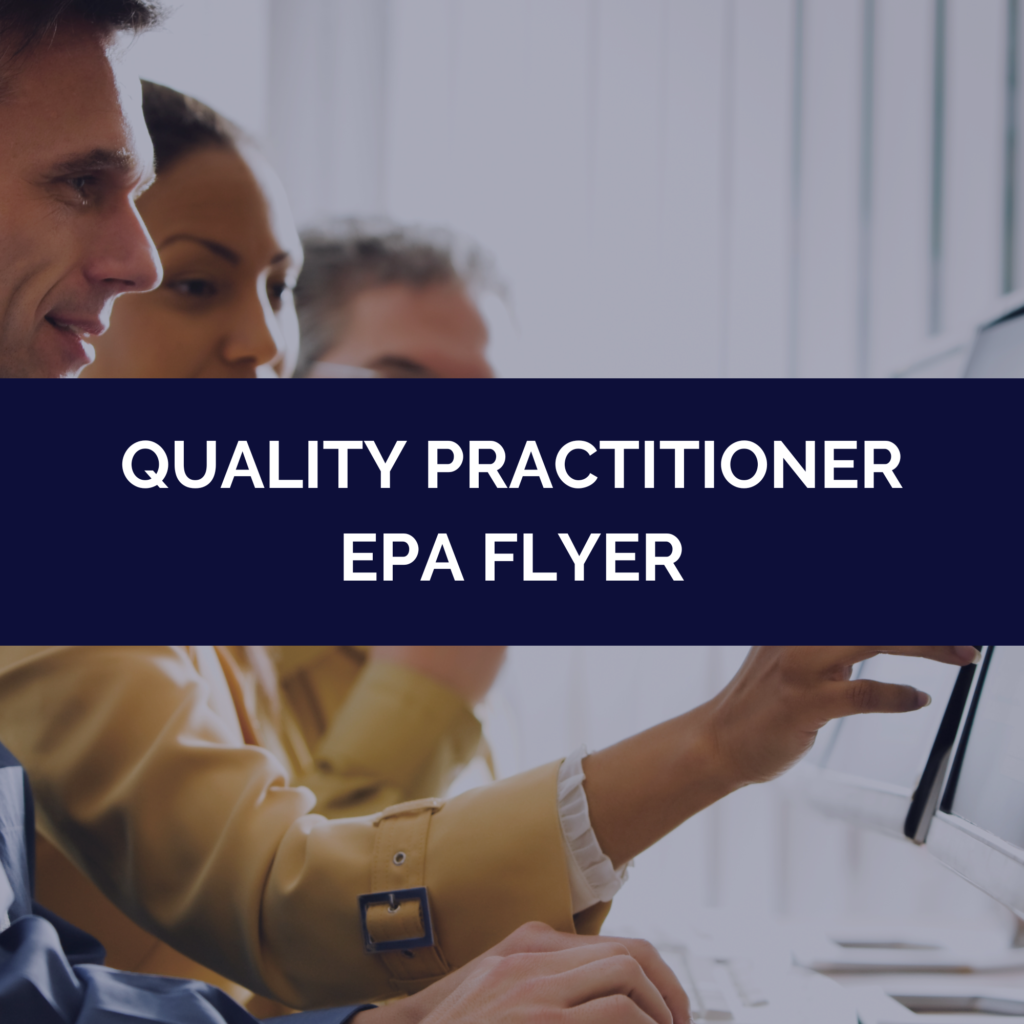 Quality Practitioner EPA Flyer